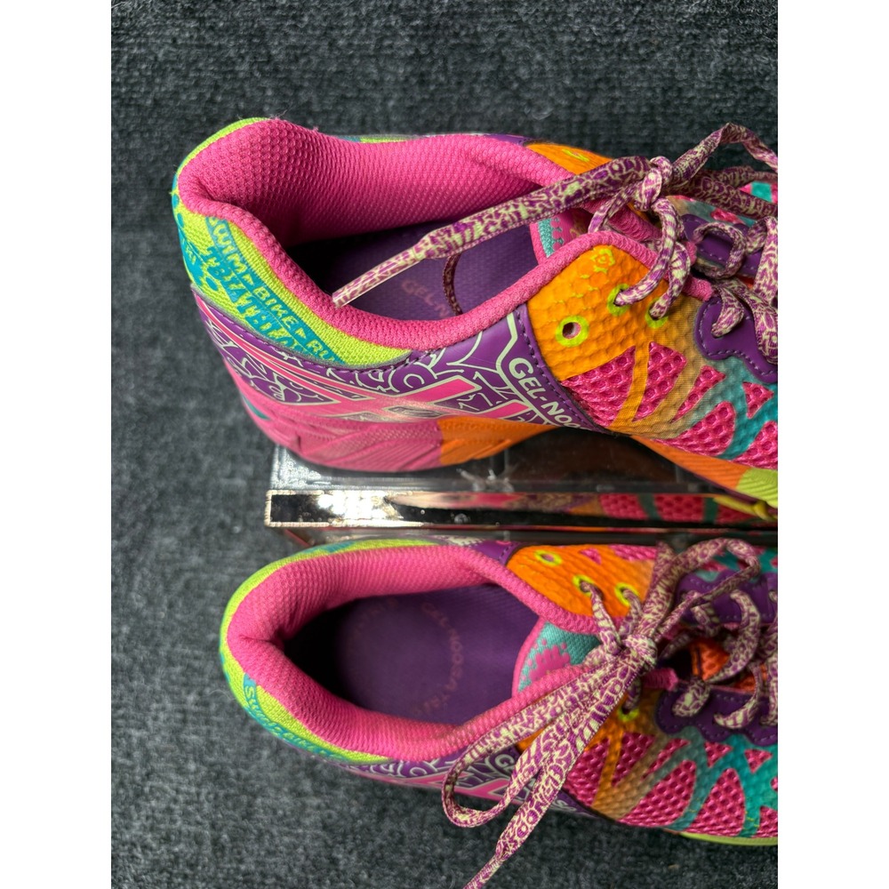 Asics Gel Noosa Tri 9 Womens Running Shoes Pink Orange Neon C401N US 5 - Picture 6 of 8